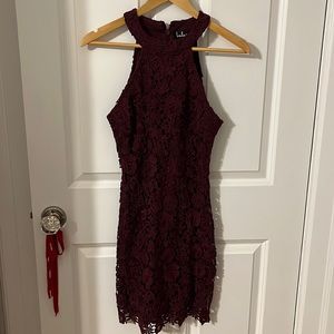LULU’s halter neck dress. Size XS like new! Worn once!
